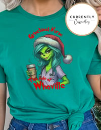 Grinchiest Nurse this side of Whoville (Green hair edition)