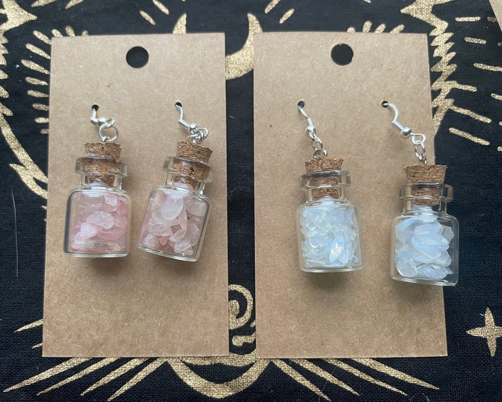 Crystal Jar Earrings