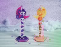 Image 1 of skellekat and pumpkat standees
