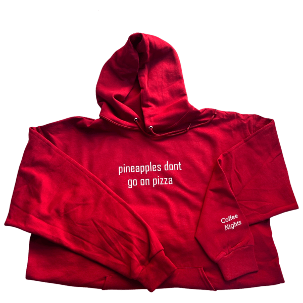 Image of No Pineapples Cardinal Red Hoodie