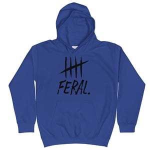Image of feral. kids hoodie.