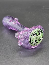 Image 2 of Purple UV Reactive Wig Wag Pipe 