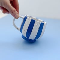 Image 2 of Circus cup with handle - Blue & white