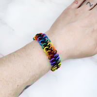 Image 3 of Rainbow European Delirium Stretch Bracelet