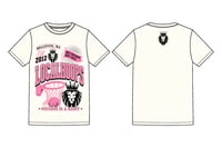 LocalHoops Built Local Tee- Ivory White/Pink