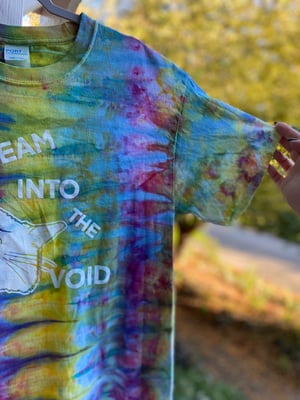 Image of LARGE  Scream Into The Void Tie Dye Shirt 1