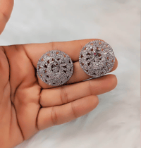 Image 2 of Binita_Australian Diamond Pearl Set in Peacock Design 
