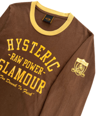 Image 2 of 90's Hysteric Glamour "Raw Power" Longsleeve Ringer - M