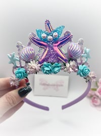 Image 4 of Mermaid tiara crown, party hats, birthday accessories 