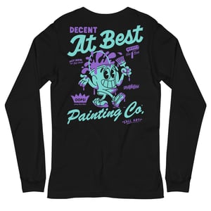 "D.A.B. Painting Co." Unisex Long Sleeve Tee (Black/Teal/Purple)