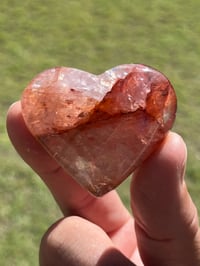 Image 3 of Fire Quartz Heart Carving | #3014