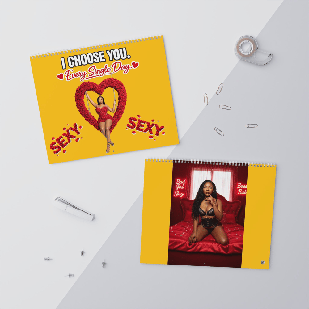 Image of 2026 custom Bold Portrait Wall Calendar — Fashion Model Photo Calendar (Large)