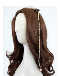 Golden Shell Beaded Hair Clip 