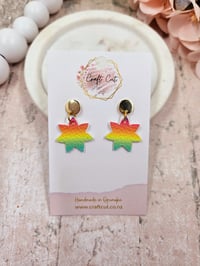 Image 1 of Rainbow Star Earrings