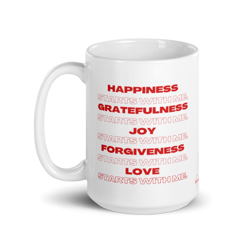 Image of It All Starts With Me Mantra Mug (red)