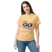 Image 1 of autism acceptance unisex classic tee