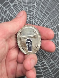 Image 4 of Vintage Brooches-  1940s engravings page & preserved spider webs - 2