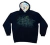 Black LV Faux Fur Hoodie 