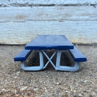 Image 2 of School Yard picnic Table ‘Navy,Grey’