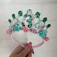 Image 3 of Teal And Green Mermaid Tiara