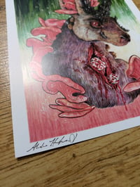 Image 2 of A5 Fungi Hare Giclée print 