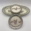 Chicken Platter & Plate Set of Two
