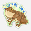 Spring Peeper Frog Sticker
