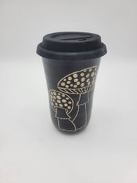 Image 3 of Black Mushroom Travel Mug 