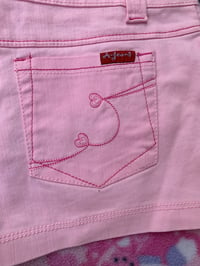 Image 3 of Y2k mini shorts |pink|