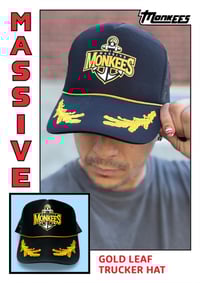 Image 2 of Gold Leaf Anchor Trucker Hat