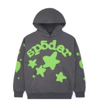 Green 555 Belgua Spider Hoodie