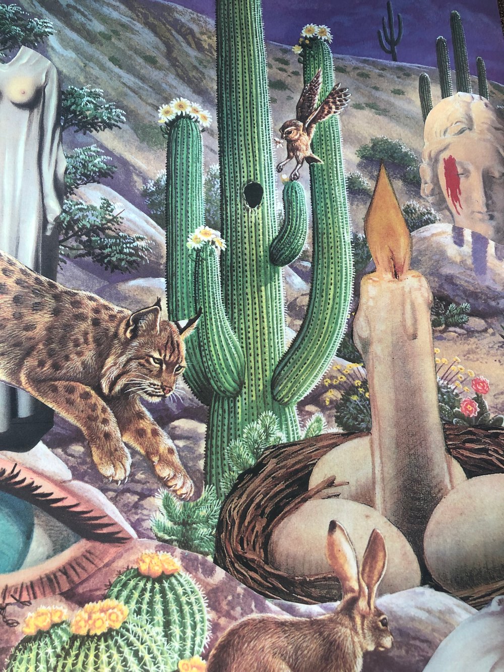 Magritte desert trip poster