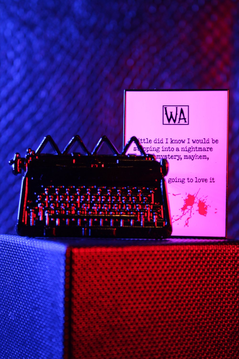 Image of Wednesday's Typewriter Pin