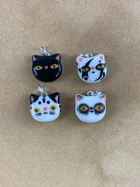 Image 6 of Tiny Kitty Charms - Platinum Lustre