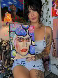 Image 3 of “SOFIA” ORIGINAL PAINTING BY NIKITA ROSALIND 8”x10”