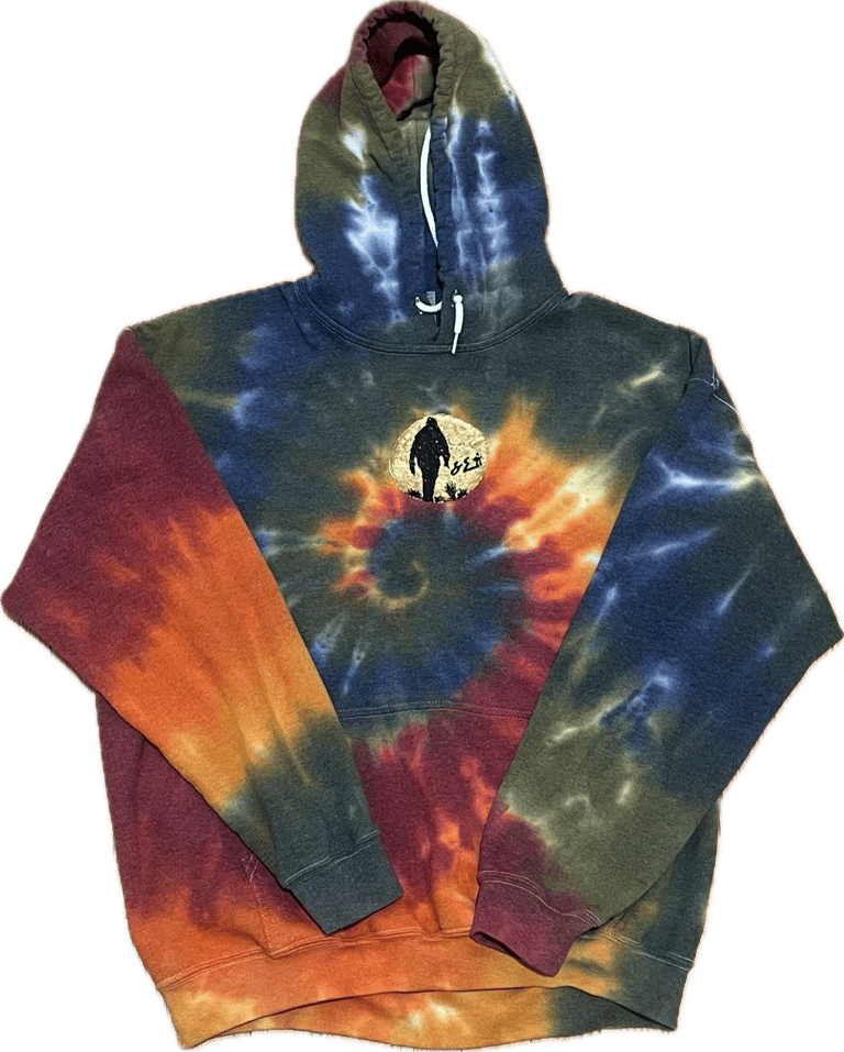 SE tie dye painting hoodie 