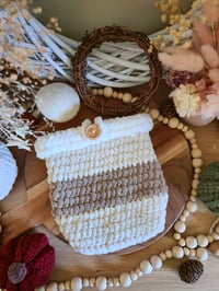 Image 5 of Crochet coffee cup e-reader & book sleeve