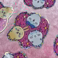 Chiikawa and friends glitter sticker 