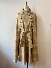 Image 2 of Check Stalker Belted Cape