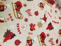 Image 1 of Hule Loneta Resinada - Navidad/Oso Polar - 6€/m