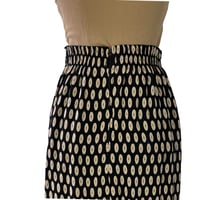 Image 5 of Vintage Abstract Sunflower Mixed Pattern Midi Skirt - XL 