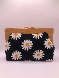Image 1 of Black Daisy Clutch