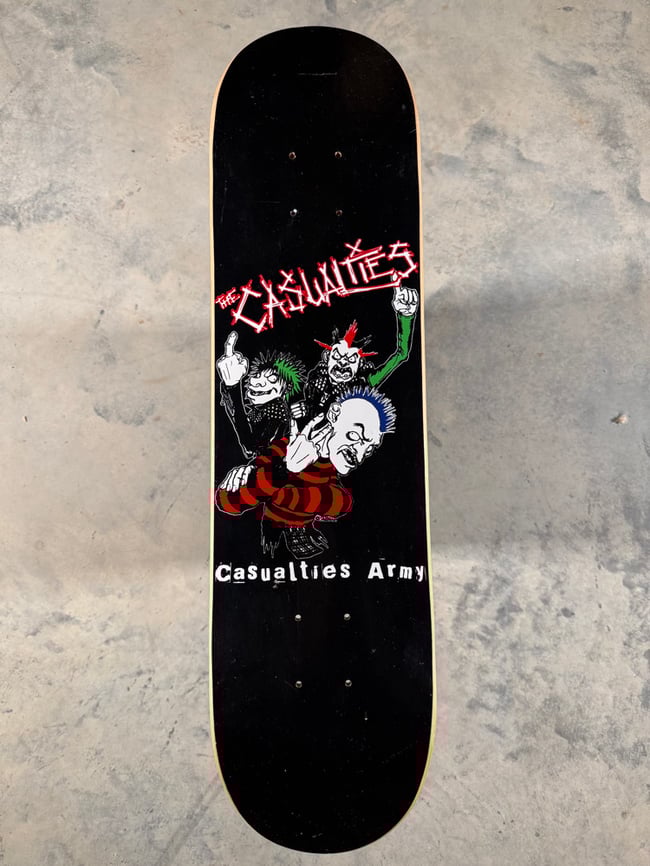 The Casualties Army punk skateboard