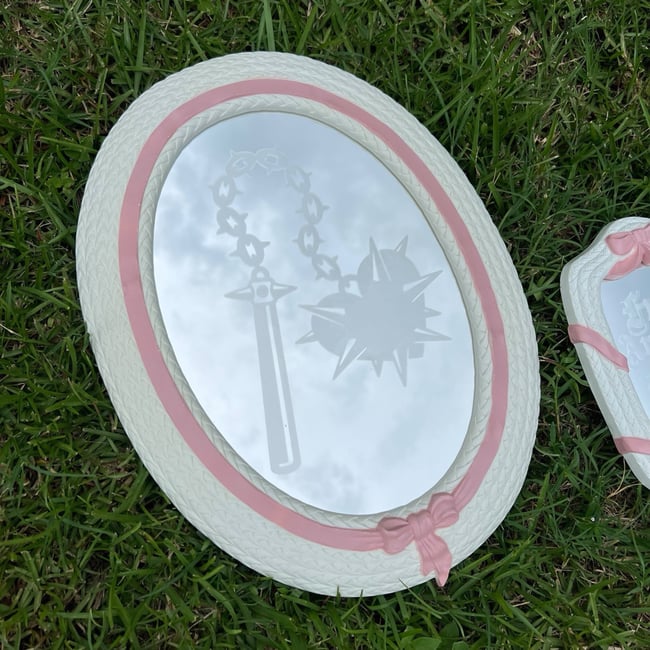 Coquette Flail/ FAFO Etched Mirror