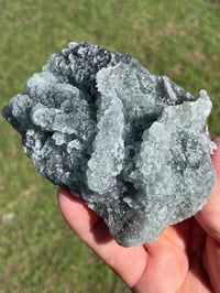 Image 15 of Green Fluorite With Sugar Quartz Specimen #1589 