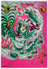 8 Headed Tiger (A3 Size)