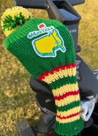 Image 4 of The Masters PGA custom Golf Club Cover hand knit logo fan  gift
