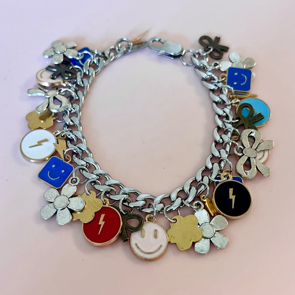 Image of One Of A Kind Charm Bracelet- Happy Smiles