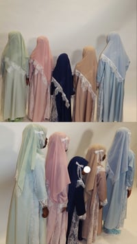 Image 2 of Kids Lace Abaya