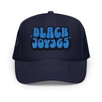 Image 3 of BLACK JOY 365 TRUCKER HAT - BOTSWANA BLUE